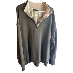 Big Cog Quarter Zip‎ Pu;l;over Gray size 3X